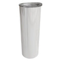 20oz White Stainless Steel Skinny Tumbler