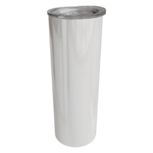 20oz White Stainless Steel Skinny Tumbler